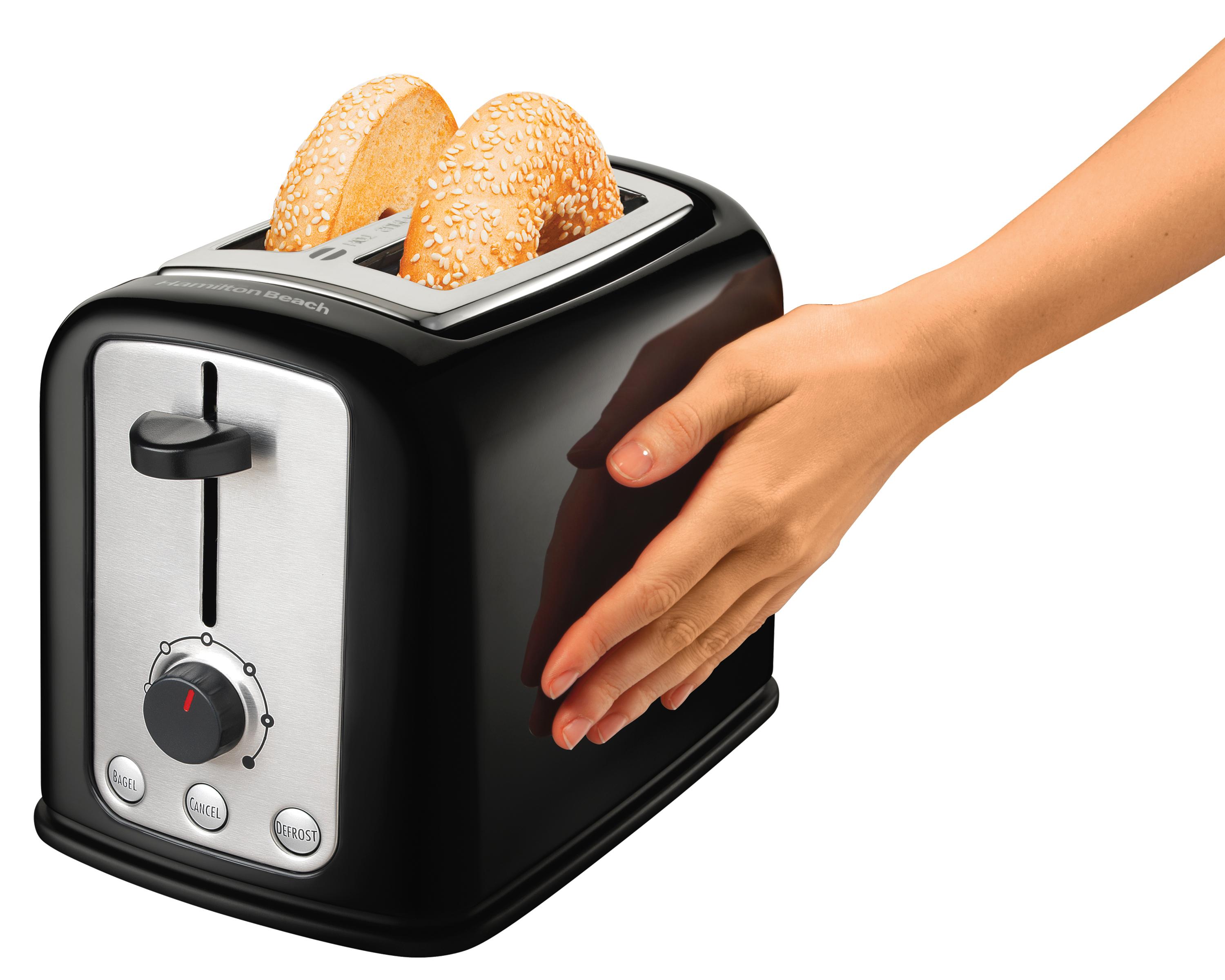 Hamilton Beach 22464 2Slice Cool Touch Toaster, Black and Stainless