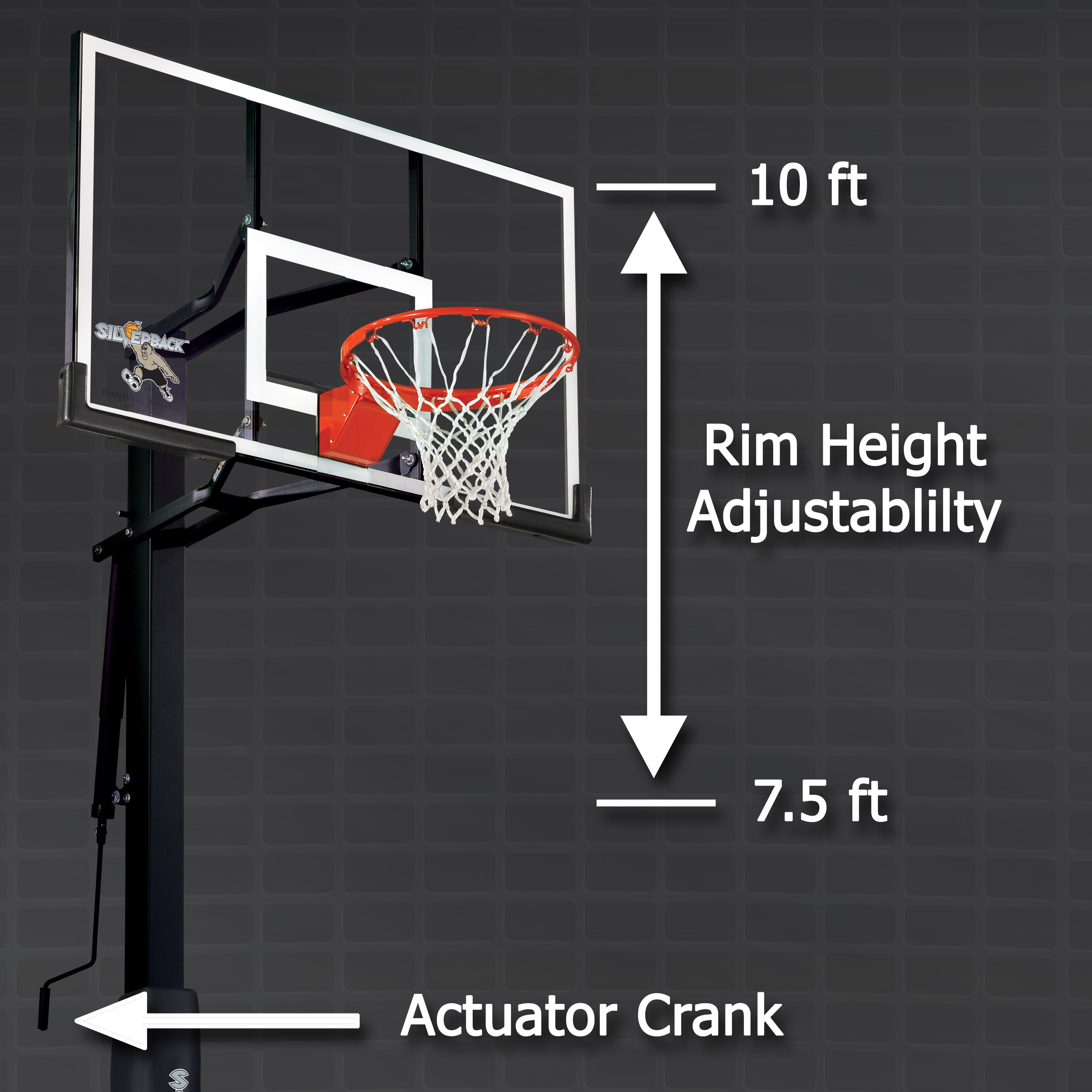 Silverback B5400W 54Inch SB54iG InGround Basketball System with