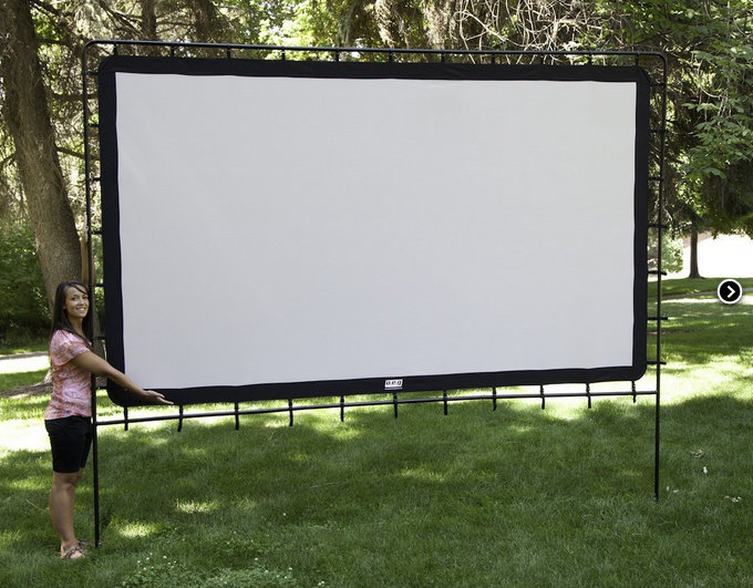 Camp Chef OS144 Indoor/Outdoor Movie Screen, White Amazon.ca Patio