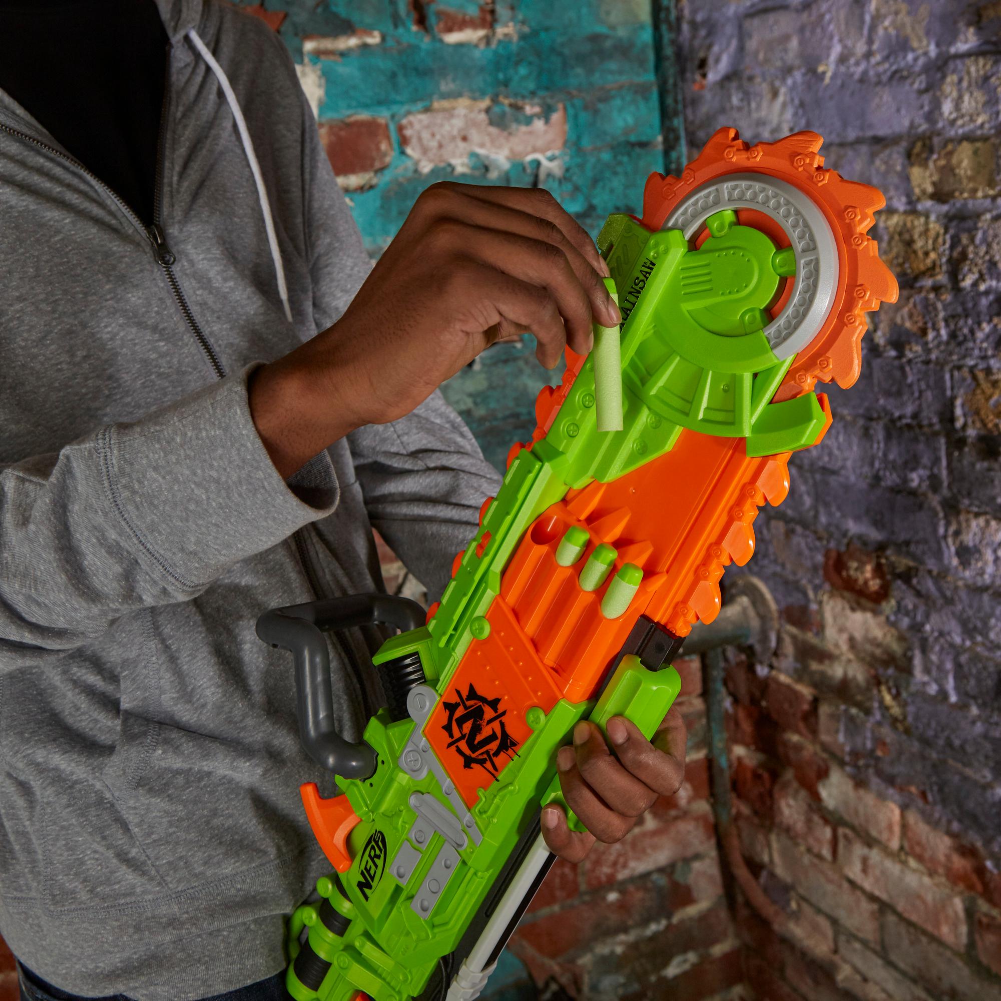 Nerf Zombie Strike Brainsaw Blaster, Blasters & Foam Play Amazon Canada