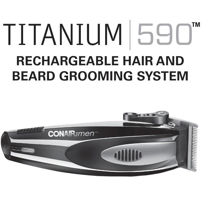 Conair for Men Titanium Hair and Beard Trimmer Amazon.ca Beauty