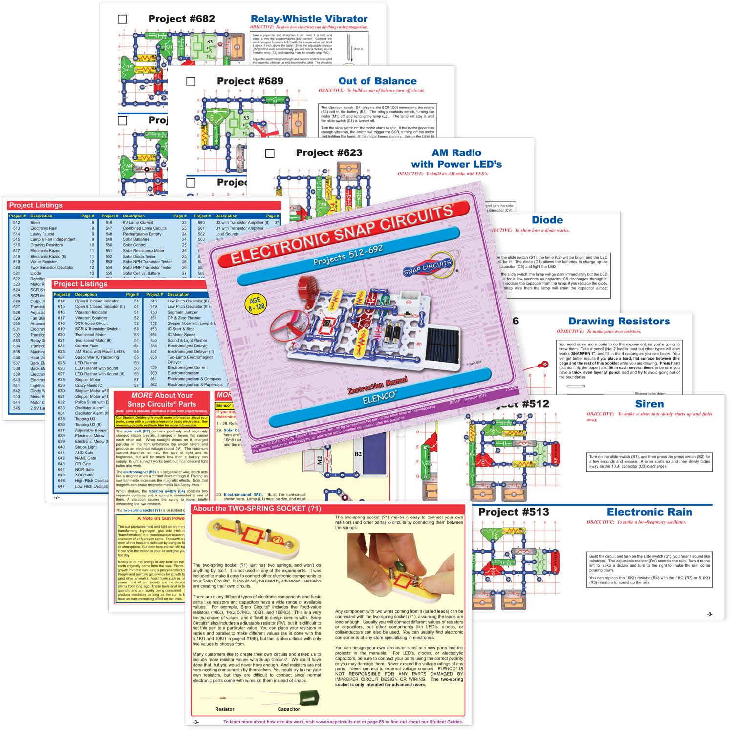 Snap Circuits Extreme SC-750: Elenco Electronics Inc: Amazon.ca: Toys