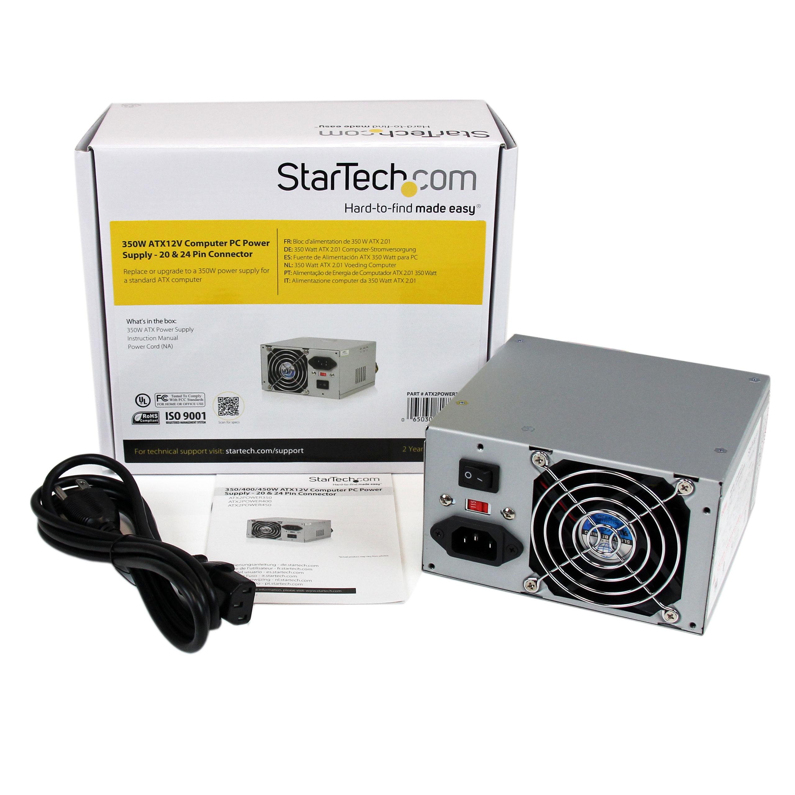 350Watt ATX12V 2.01 Computer PC Power Supply with 20 and