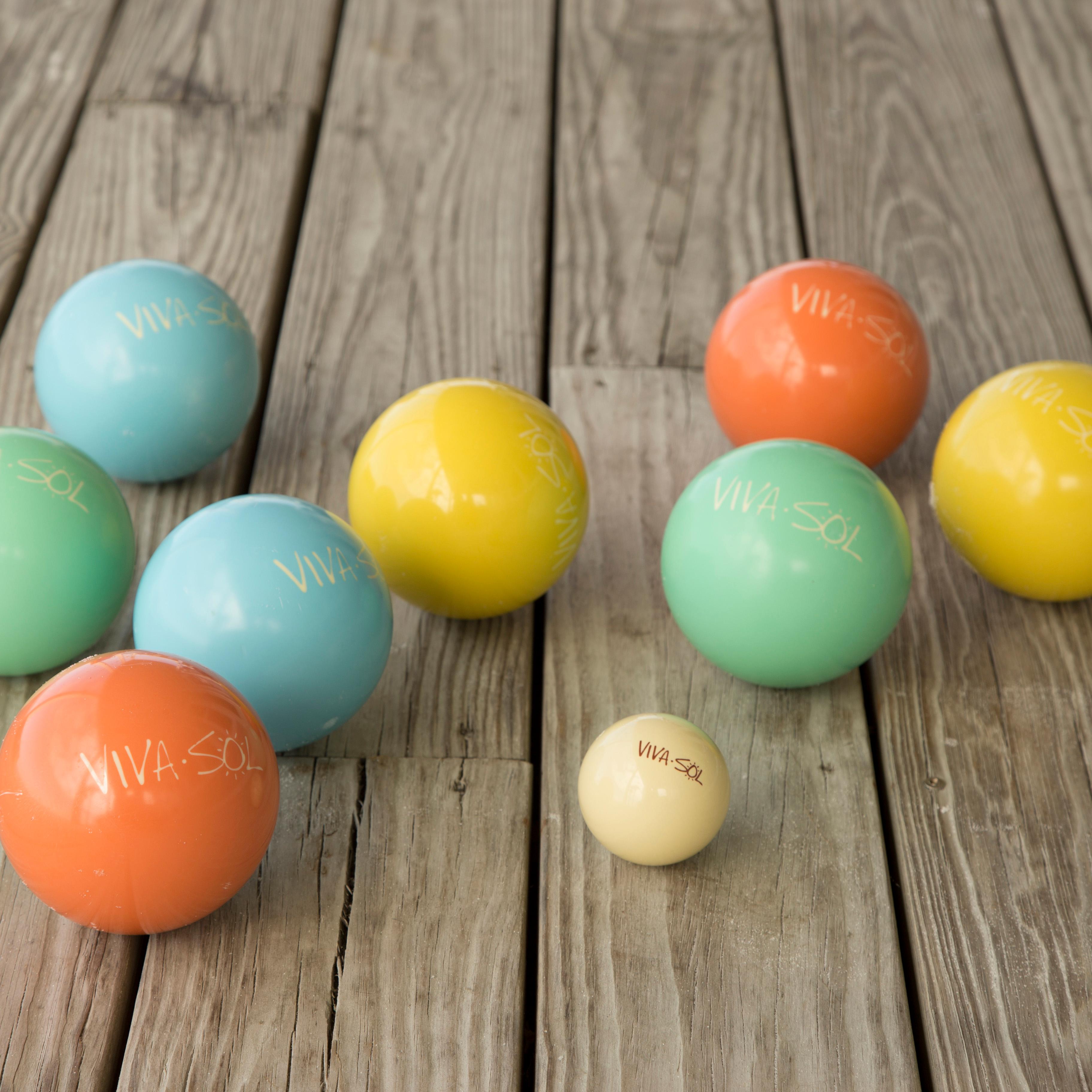 Viva Sol Premium Bocce Ball Set with Wooden Case, Bocce Sets Amazon