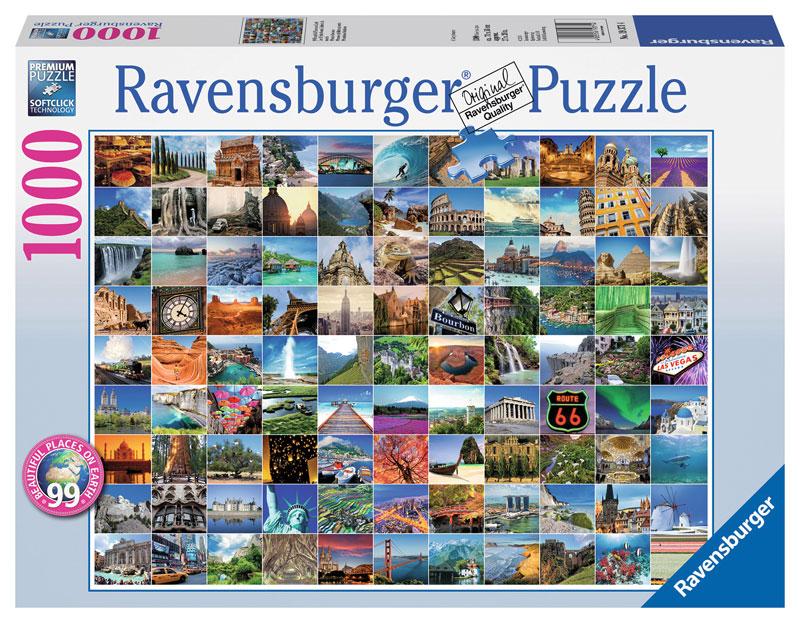Ravensburger 99 Beautiful Places on Earth Jigsaw Puzzle (1000Piece