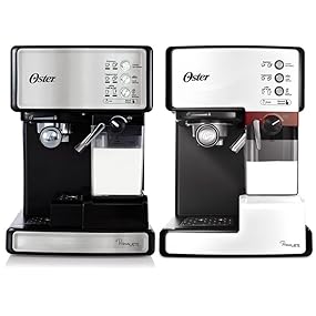 Oster BVSTEM6601SS-033 Prima Latte Espresso, Cappuccino and Latte Maker,  Stainless Steel, Black,Stainless, Large : Amazon.ca: Home