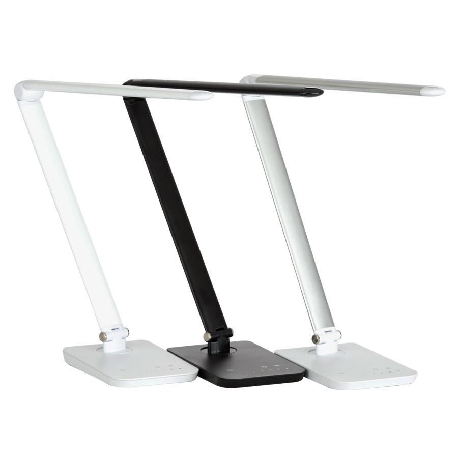 Safco Products 1001sl Vamp Led Modern Abs Desk Lamp With Usb Port And Dimmer Switch Silver Amazon Ca Office Products