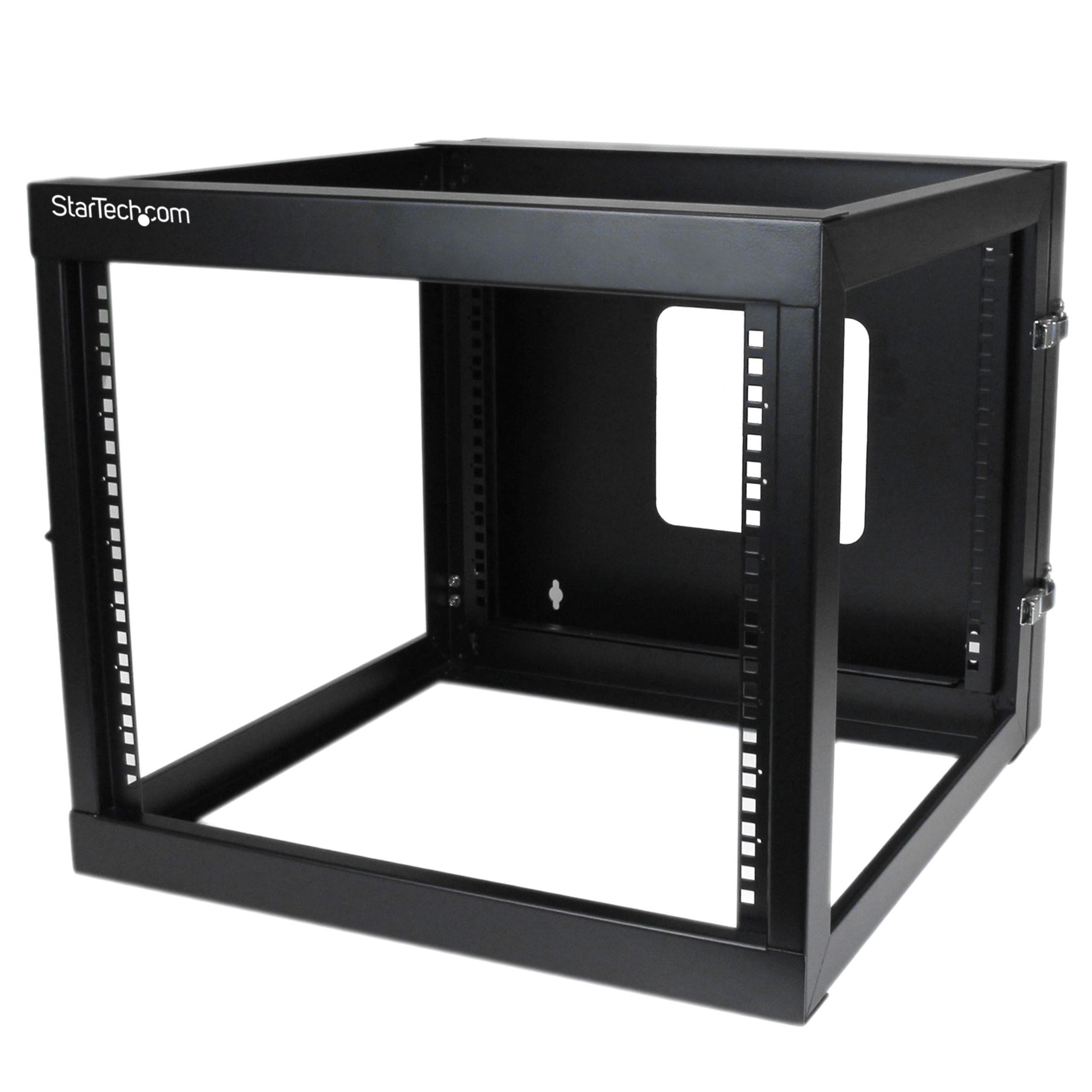 8U Hinged Open Frame Wall Mount Network Rack 4Post 22