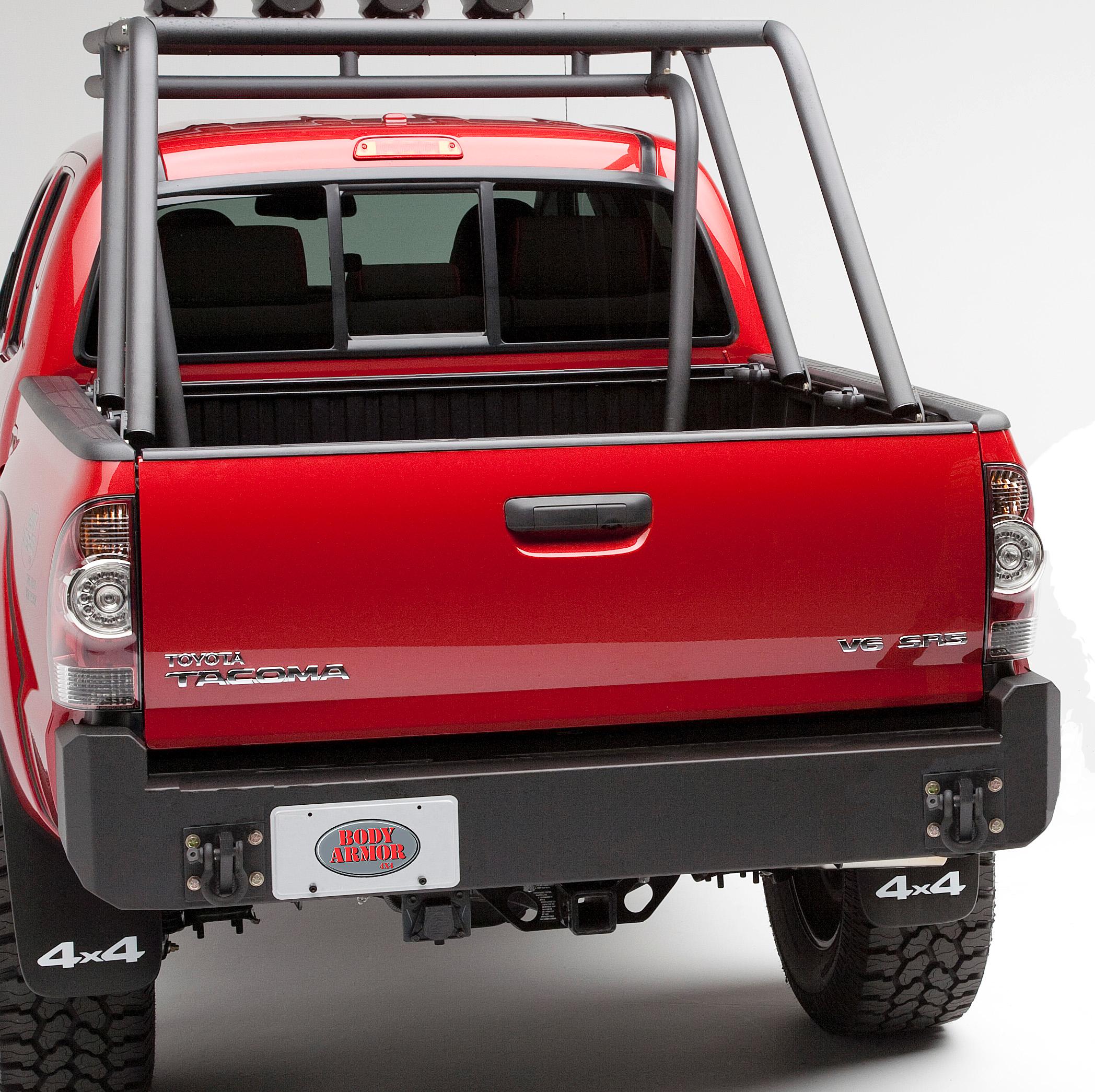 Body Armor 4x4 TC2961 Black Steel Rear Bumper for 20052013 Toyota