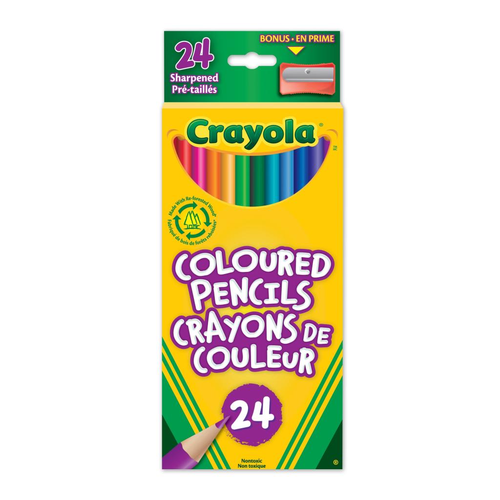 Crayola 24 Coloured Pencils Amazon.ca Toys & Games