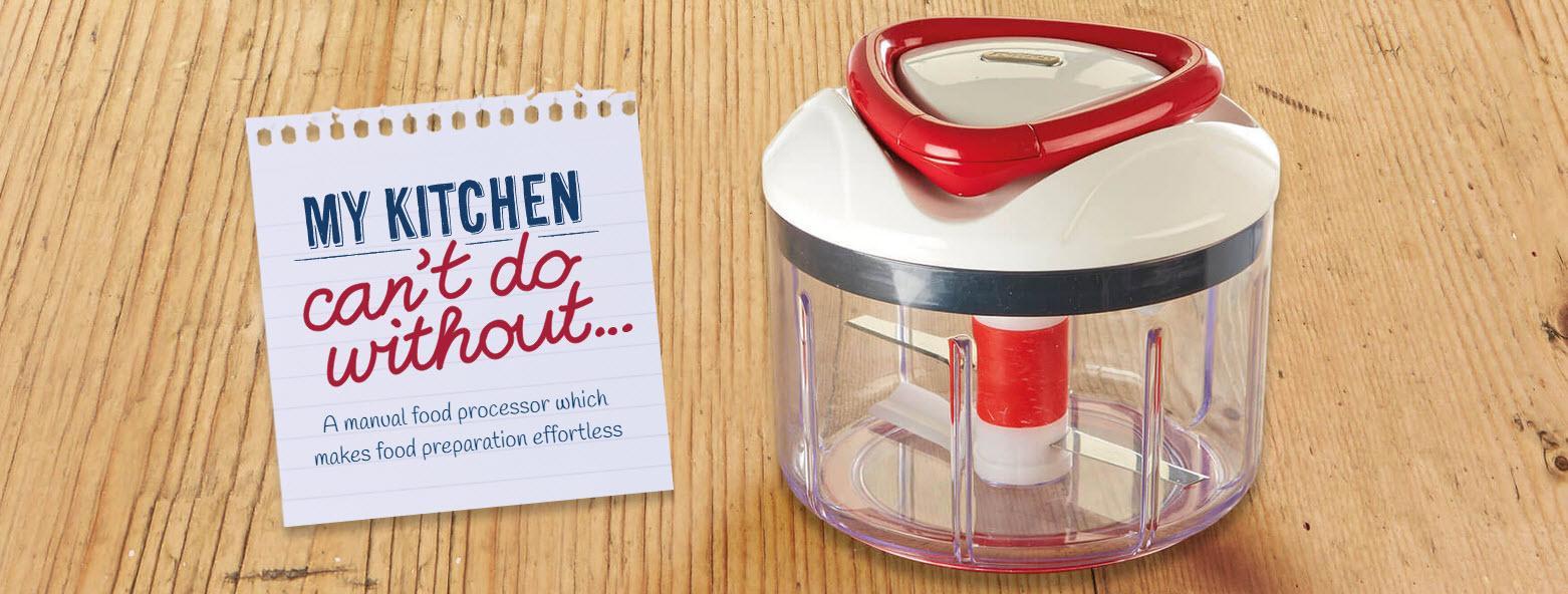 ZYLISS Easy Pull Manual Food Processor and Food Chopper, Red Amazon.ca