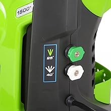 Greenworks GPW1501 13 Amp 1500 PSI 1.2 GPM Electric Pressure Washer