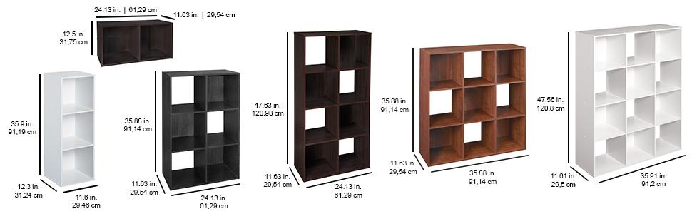 Closetmaid 1574 Cubeicals 6 Cube Organizer Black Amazon Ca Home