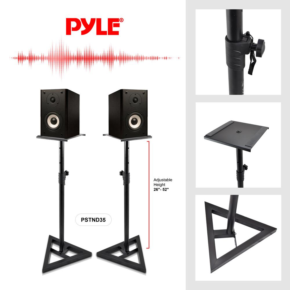 Pyle PSTND35 Heavy Duty Telescoping Speaker Stands with Height