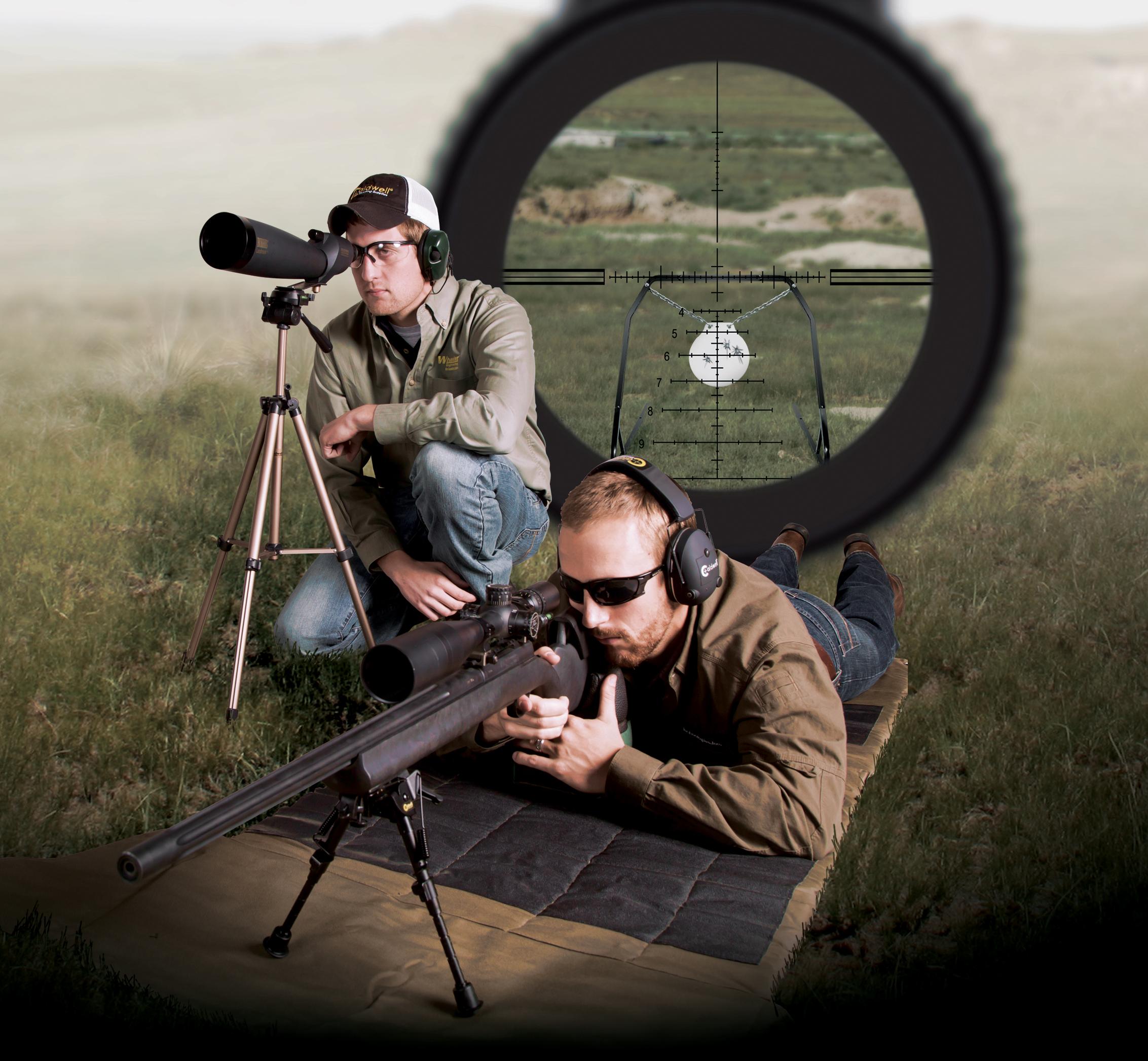 Caldwell Magnum Rifle Gong Complete Kit Certified AR550 Steel 9.25