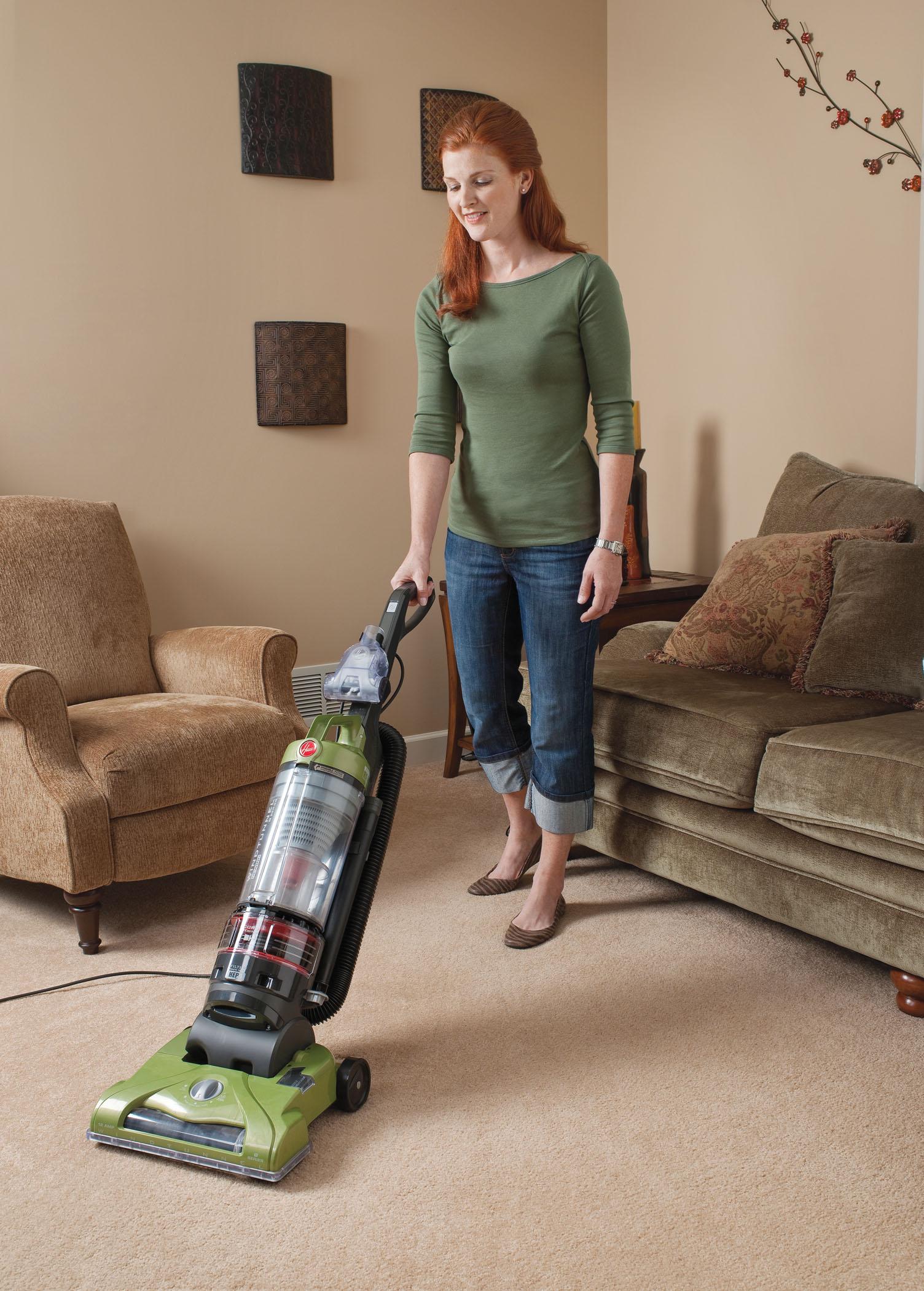 Hoover WindTunnel TSeries Rewind Upright Vacuum, Bagless, Sage