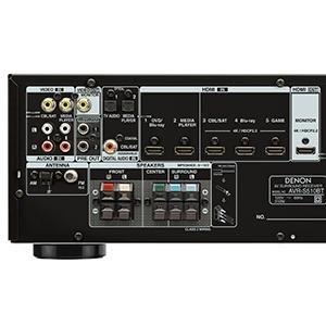 Denon AVR-S510BT 5.2 Channel Full 4K Ultra HD AV Receiver with