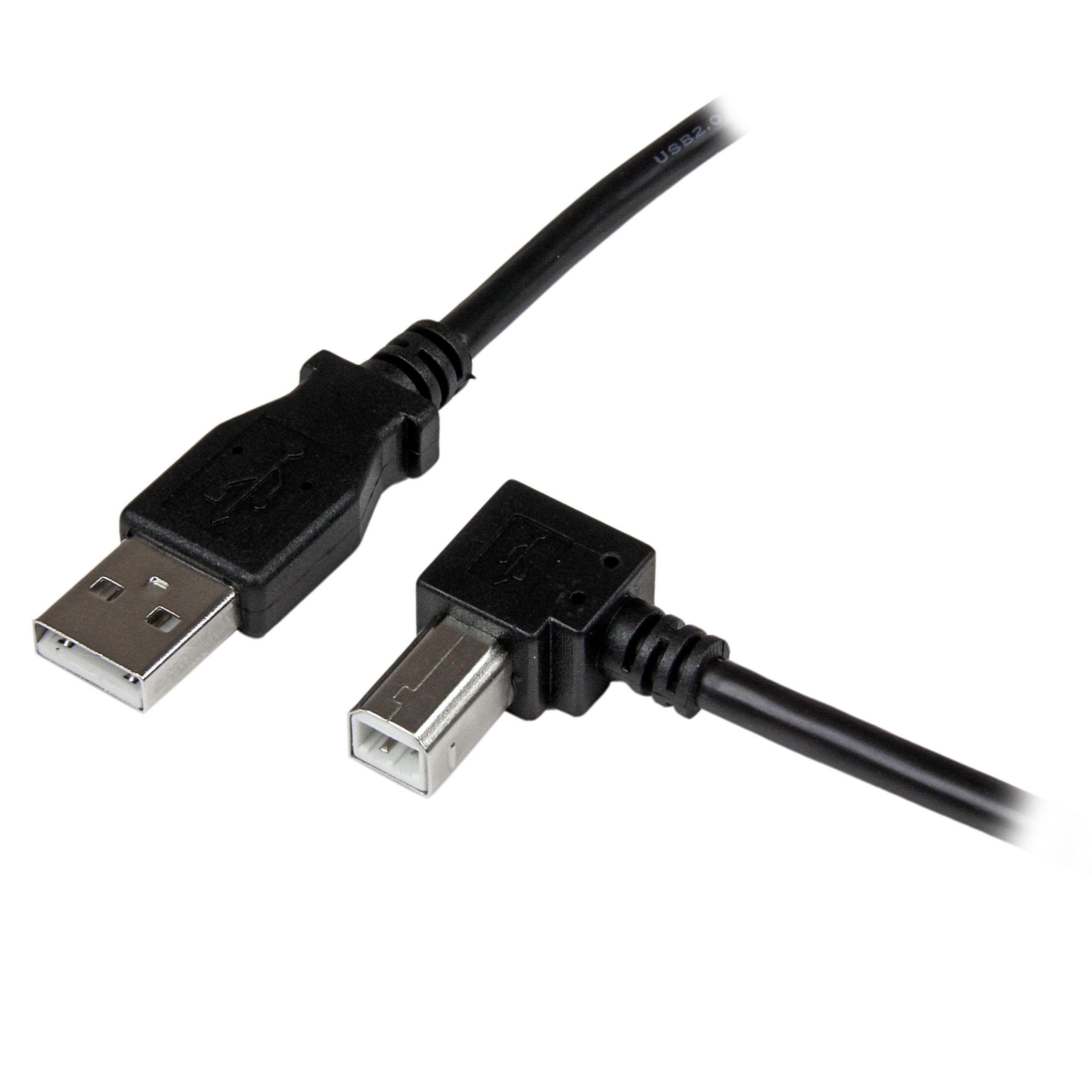 2m USB 2.0 A to Right Angle B Cable Cord 2 m USB Printer
