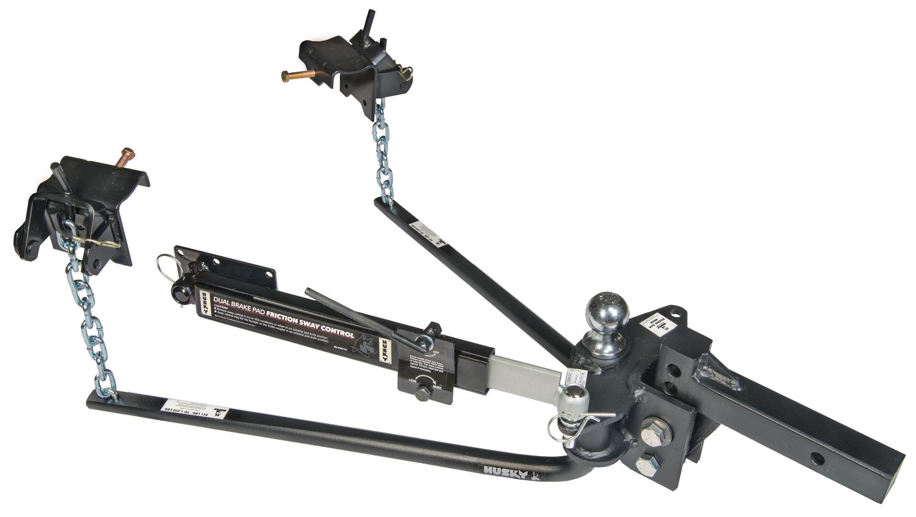 Husky 30849 Round Bar Weight Distribution Hitch with Sway Control