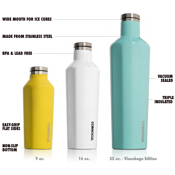 Corkcicle Canteen Thermos, 16 oz, Pink Corkcicle Amazon.ca Home