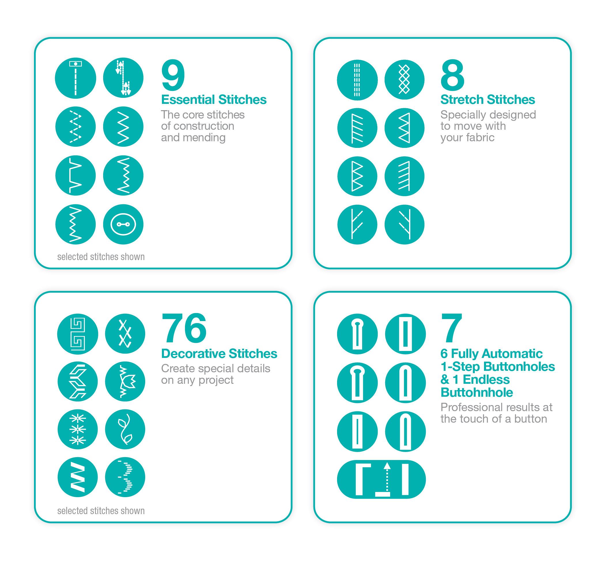 SINGER 7258 Stylist AwardWinning 100Stitch Computerized Sewing