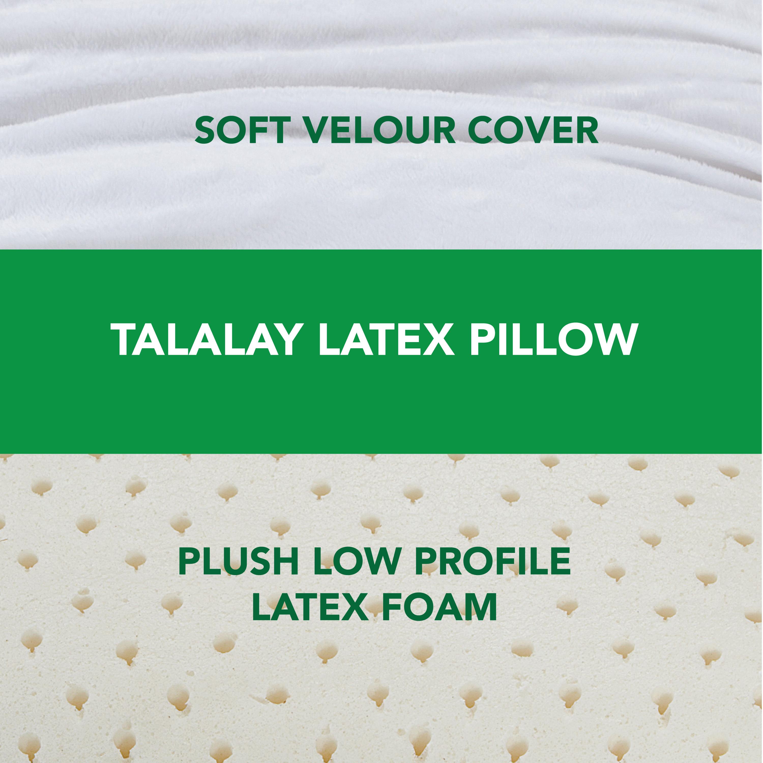 Classic Brands 100 Percent Talalay Latex Foam Pillow, Plush, Low Loft