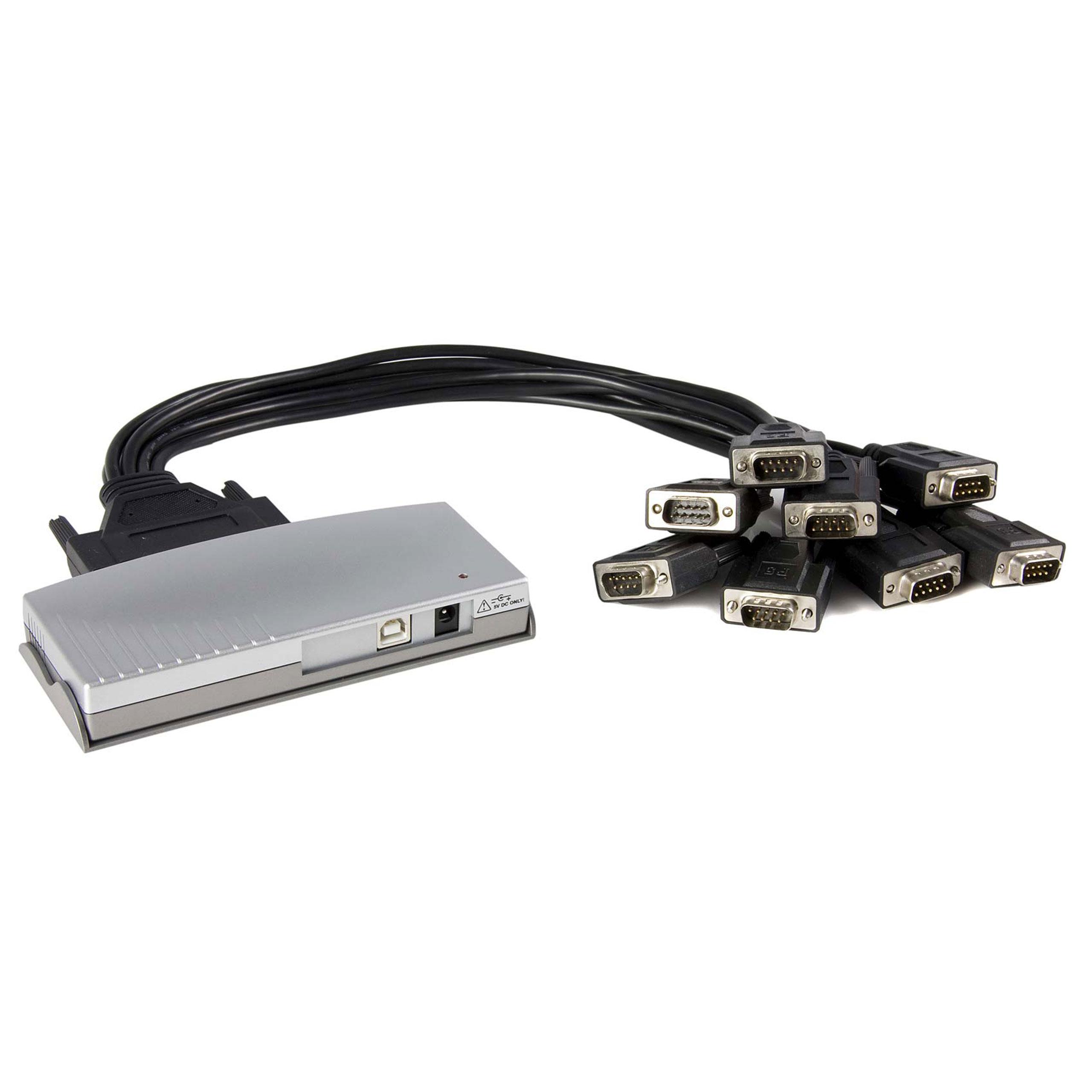 ICUSB2328 8 Port USB to Rs232 Serial Db9 Adapter Hub