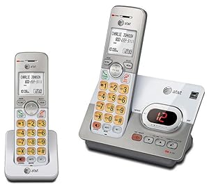 ATT DECT 6.0 2 Cordless Phones with Caller ID, ITAD, Handset