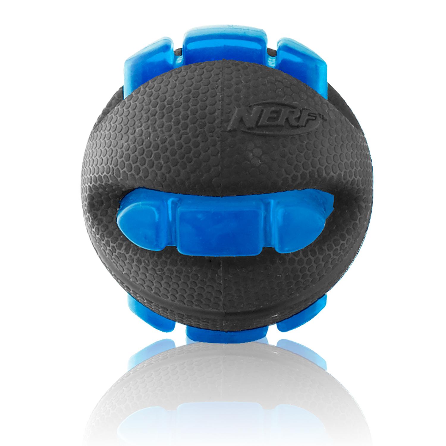 Nerf Dog Light Up LED Rubber Ball Dog Toy, Small/Medium, Blue Amazon