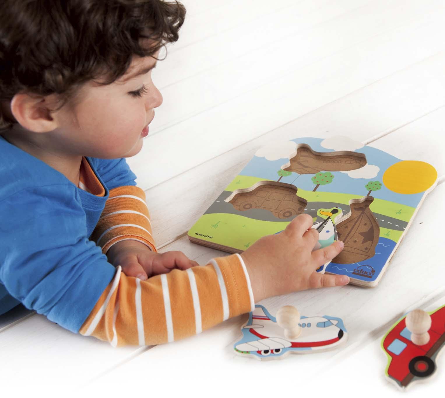 Hape ABC Matching Toddler Wooden Peg Puzzle, Pegged Puzzles Amazon Canada