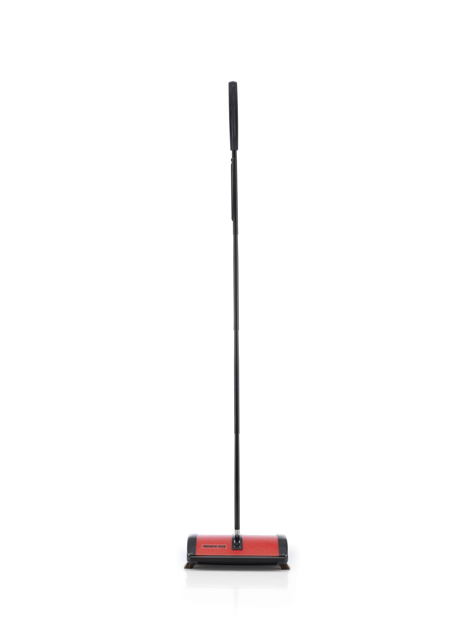 HOKY 23T Sweeper with Nylon Brush Rolls, 91/2" Cleaning Path, Red