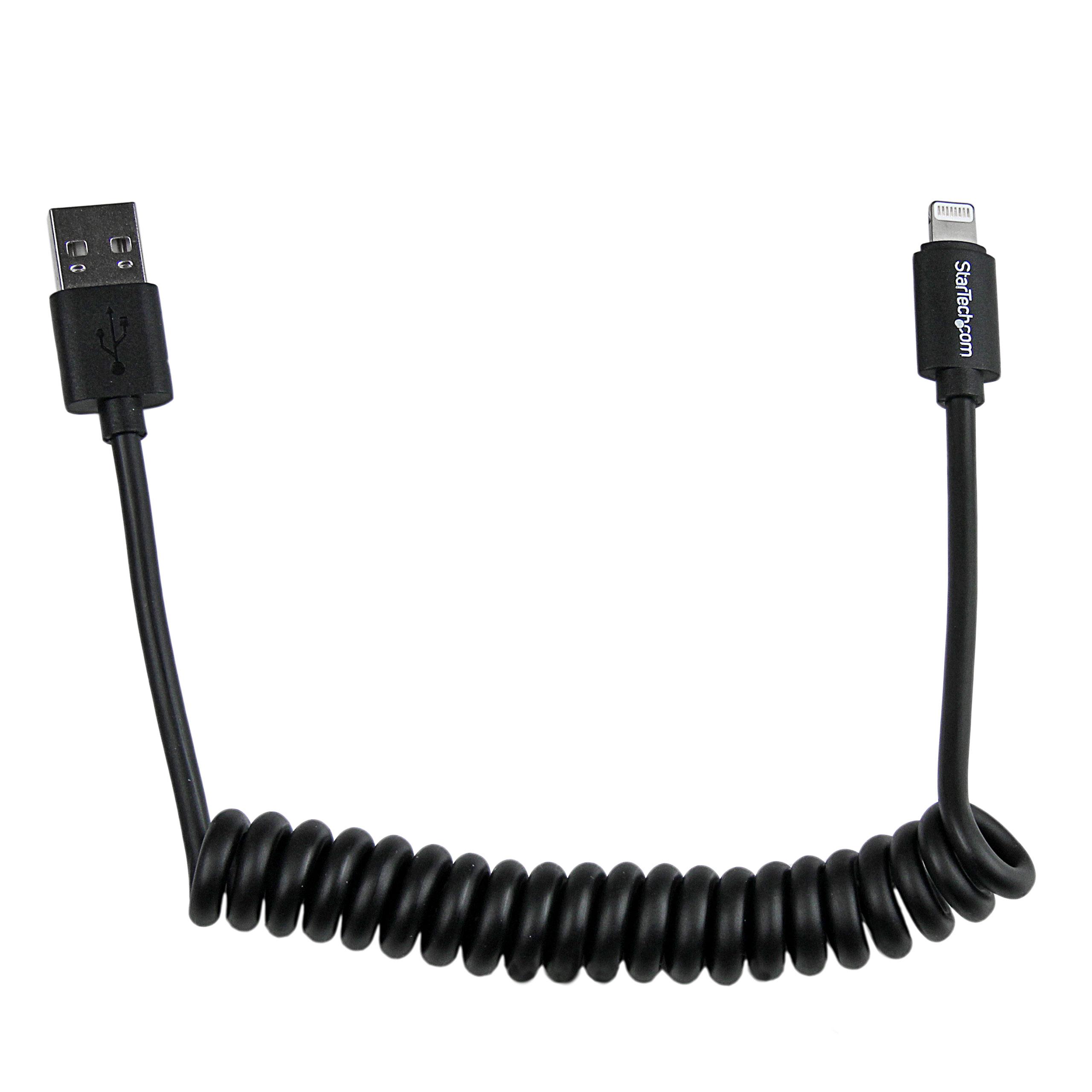 USBCLT30CMB 1Feet Coiled Apple 8Pin Lightning to USB