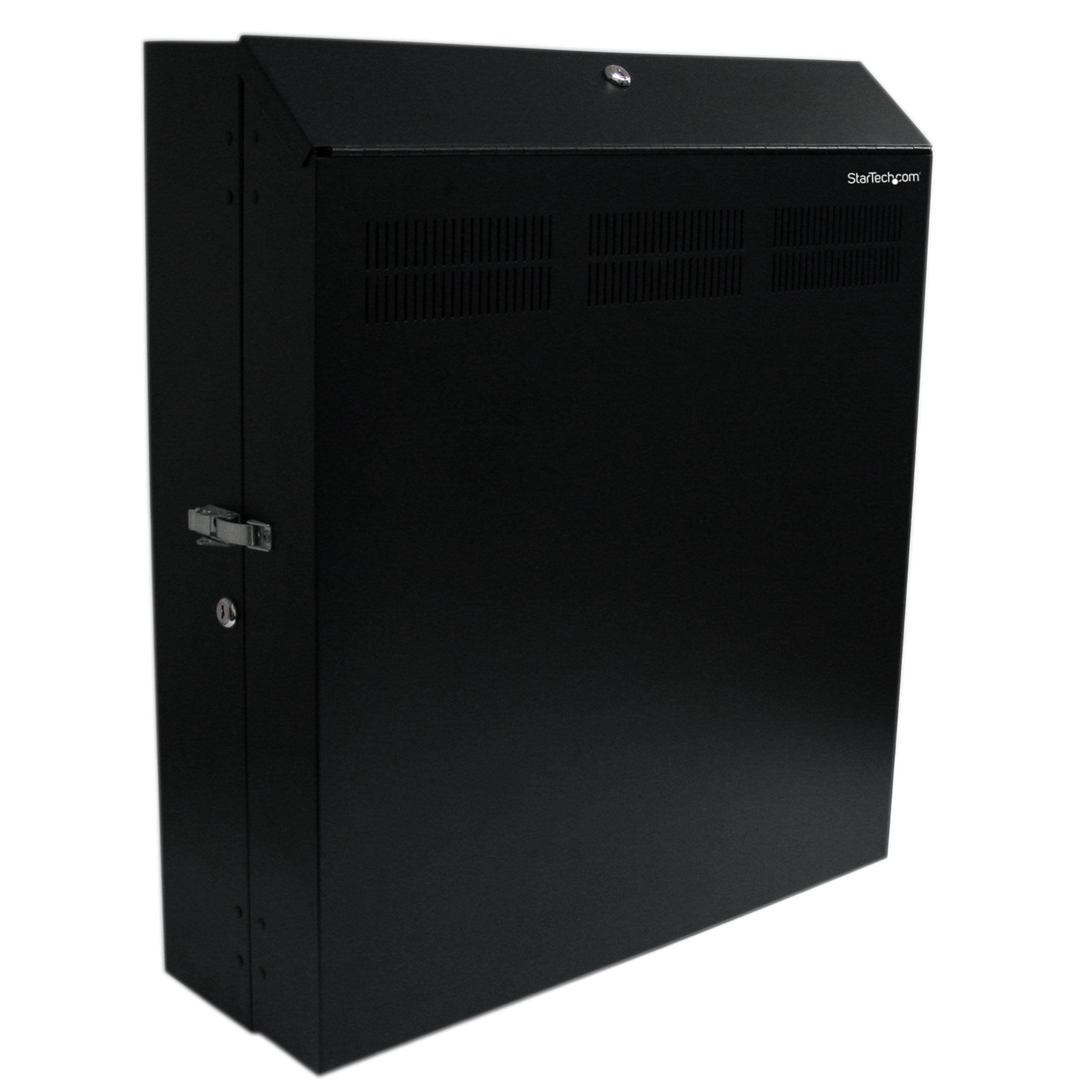 WallMount Server Rack with Dual Fans and Lock Vertical