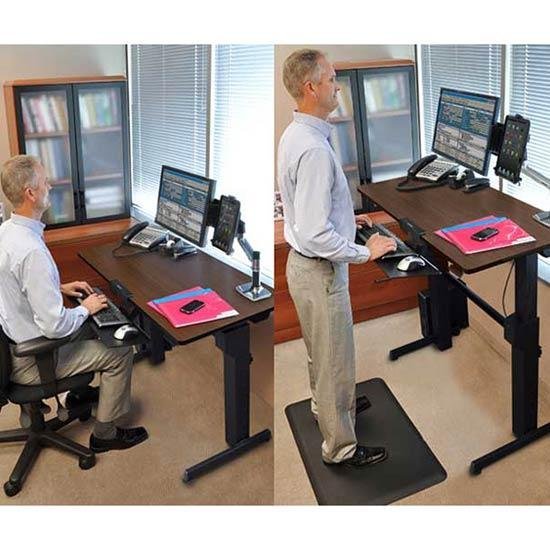 Ergotron WorkFitD, SitStand Desk (Walnut) Amazon.ca Computers & Tablets