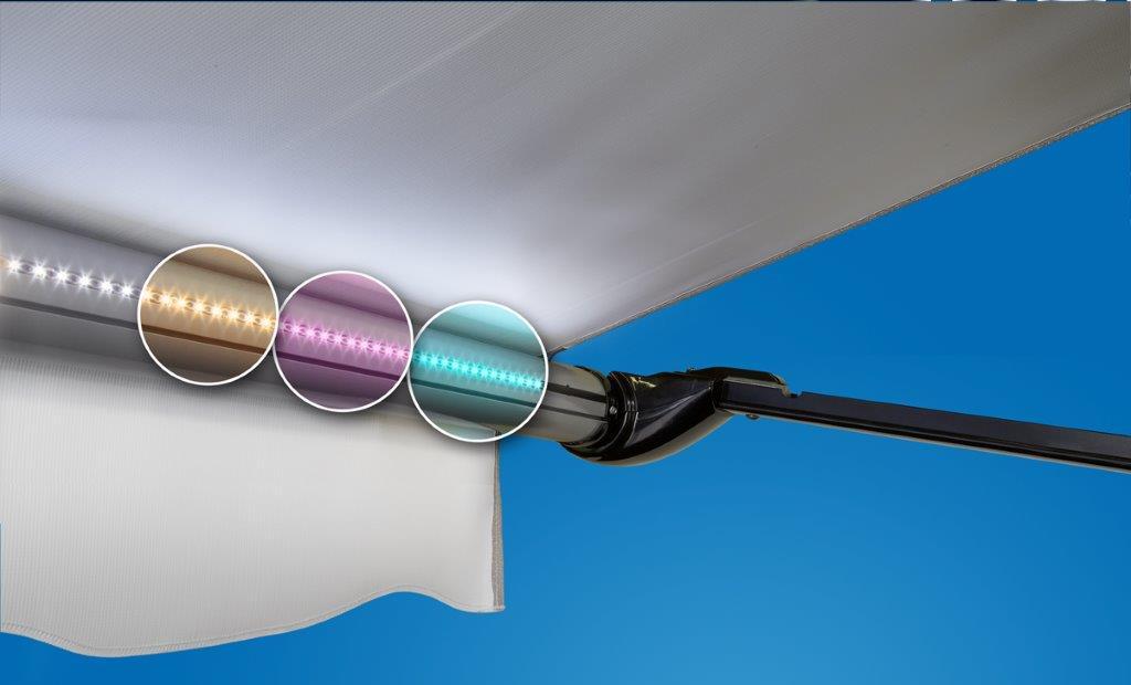 Carefree SR0106 White 16' Universal RV Awning LED AddonLight Kit