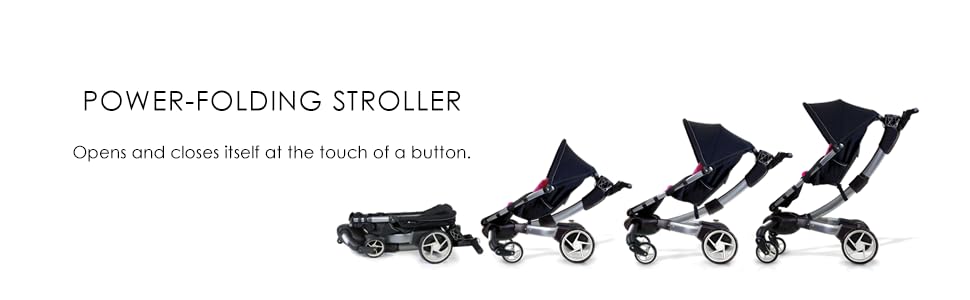 stroller that closes with a button