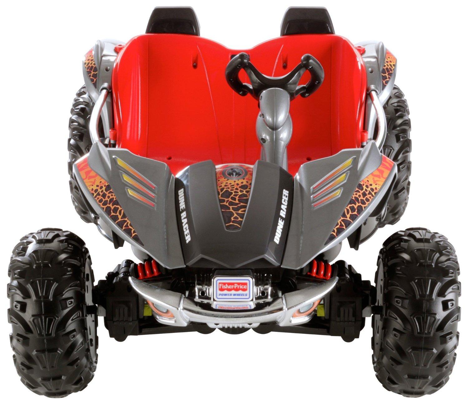 FisherPrice Power Wheels Dune Racer Lava Red and Black, Electric