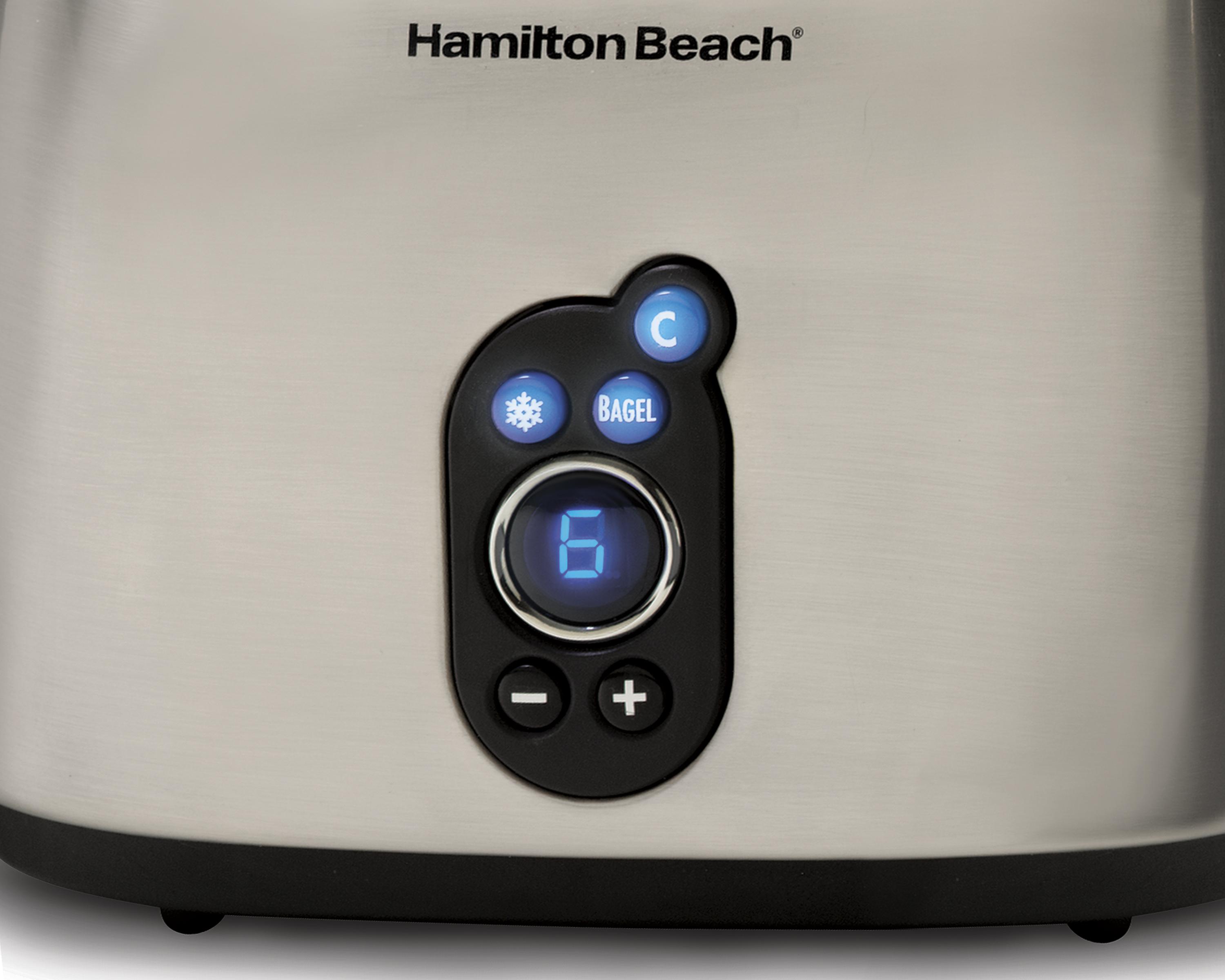 Hamilton Beach Brushed Chrome LCD 4 Slice Toaster Amazon.ca Home