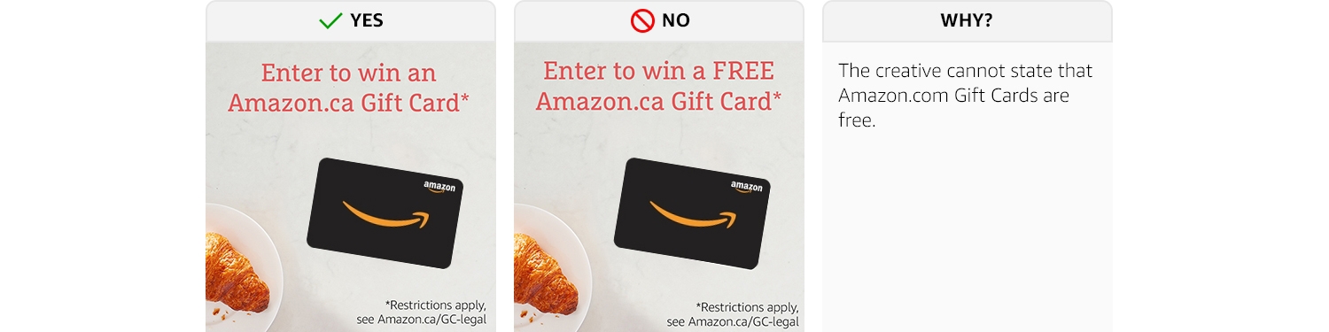 Amazon.ca: Amazon Incentives Brand Guidelines: Gift Cards