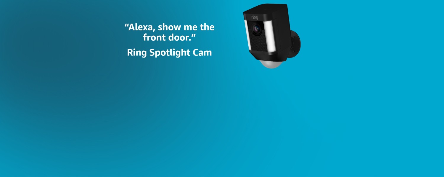 Alexa, show me the front door. | Ring Spotlight Cam