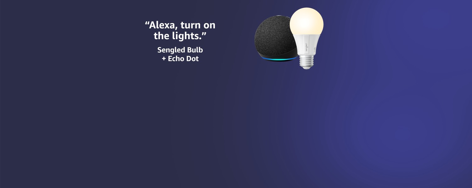 Alexa, turn on the lights. Sengled Bulb + Echo Dot
