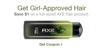 Get Girl-Approved Hair: Save $1 on a full-sized AXE Hair product