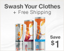 Swash Your Clothes + Free Shipping. Save $1.