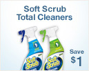 Soft Scrub Total Cleaners. Save $1.