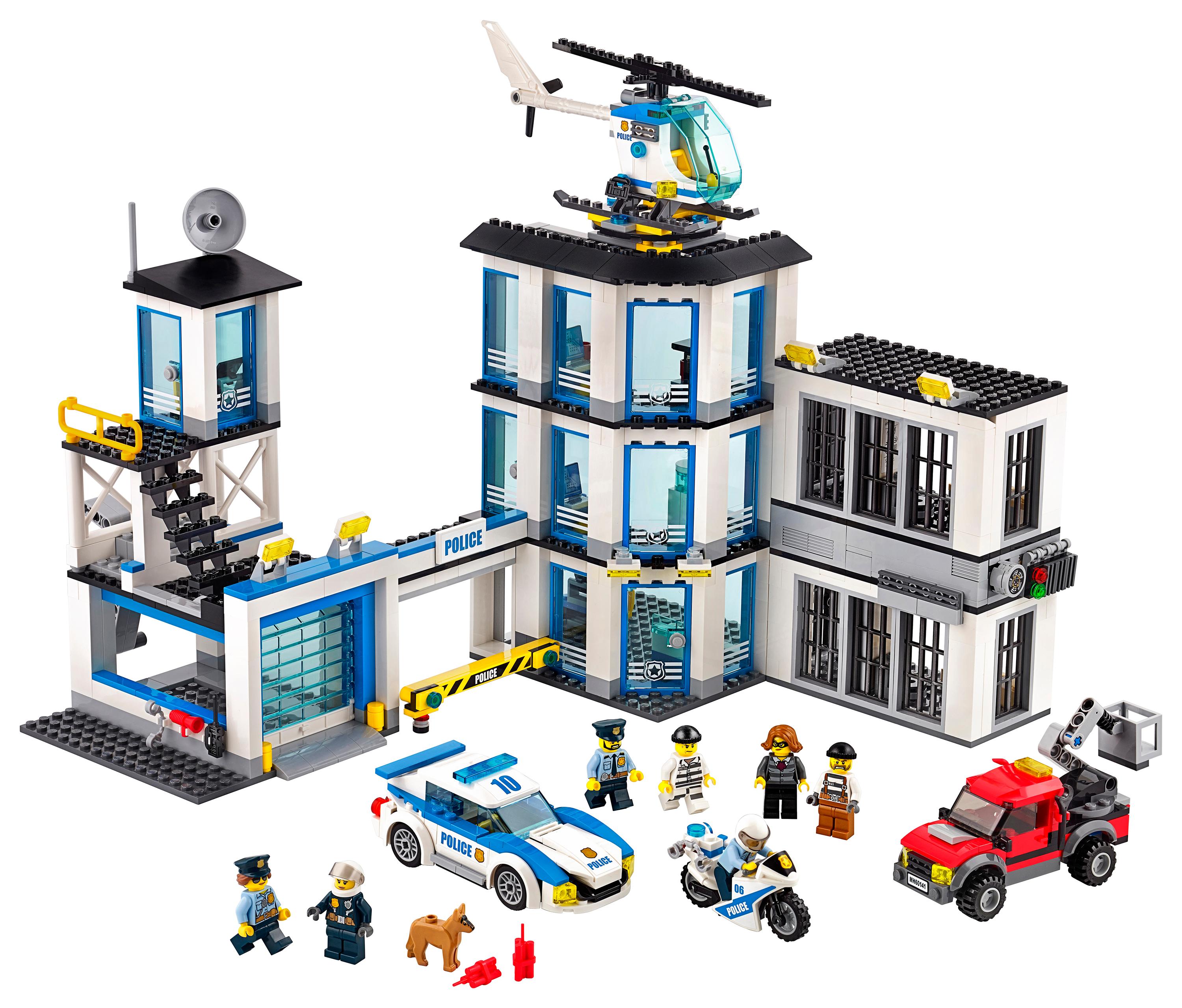 Set Stazione Di Polizia Plus-Plus - 500+ Pezzi - Gioco Di Costruzione Creativo Per Bambini 5+ Anni