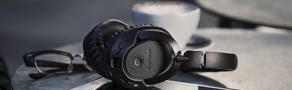 Philips Wireless Bluetooth® headphones SHB7250/00 - mobile headsets  (Binaural, Head-band, Black, Digital, Wired/Bluetooth, 40 mW) : Amazon.it:  Elettronica