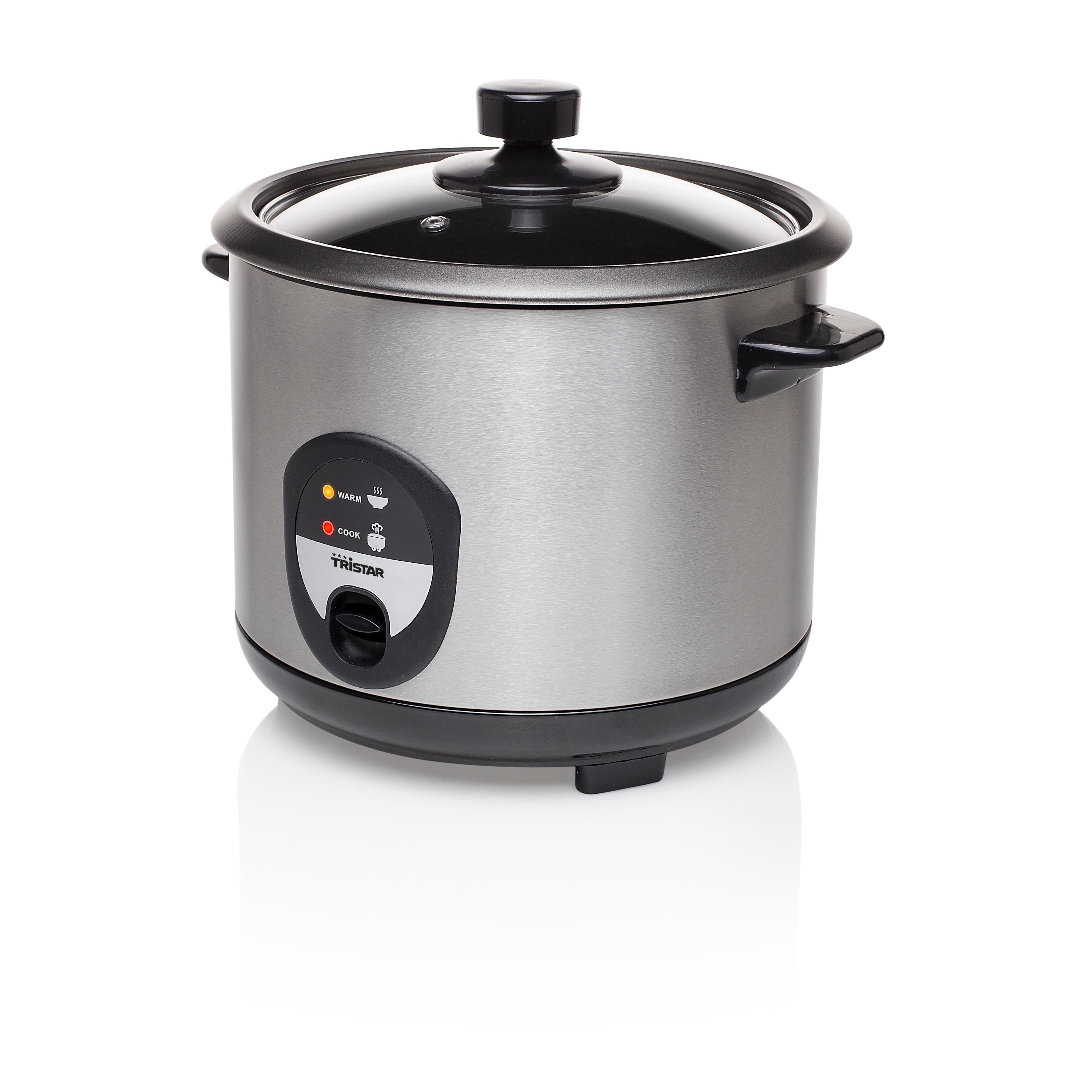 Cuociriso Simeo CRM230 In Acciaio Inossidabile - 3 Litri, 500 W, Funzione Mantenimento Calore