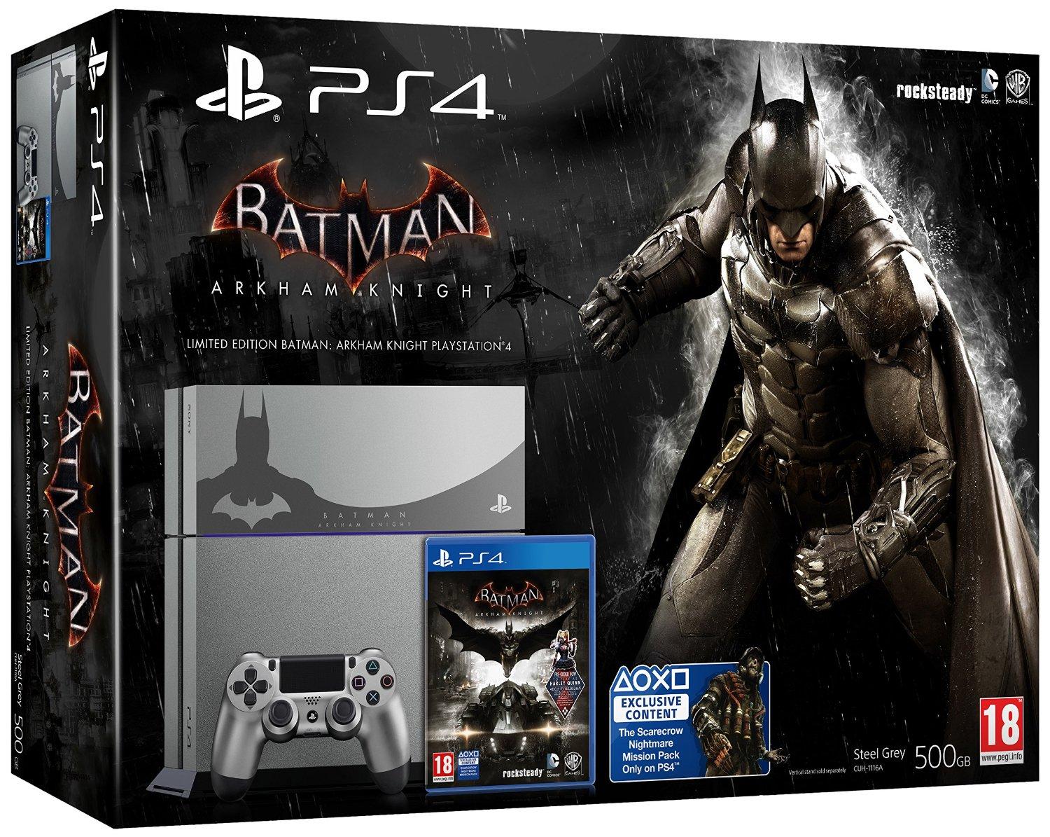 PS4 Steel Grey + Batman Arkham Knight [Bundle Limited] + Far Cry 4