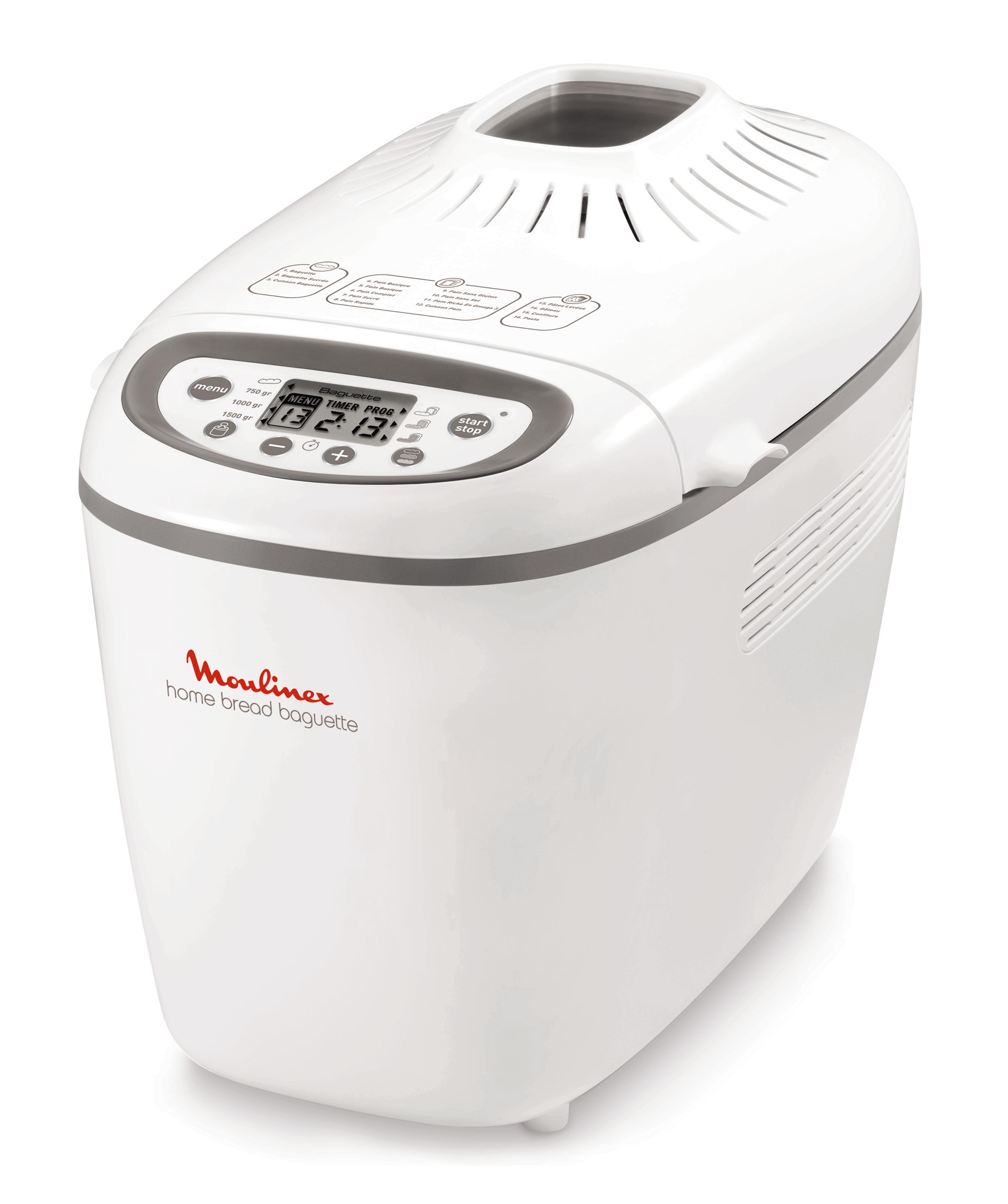 Moulinex OW6101 Home Bread Baguette Macchina del Pane con 16 Programmi ...