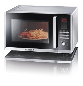 Severin MW 9675 Microonde, Forno Ventilato e Grill, Argento/Nero :  Amazon.it: Casa e cucina